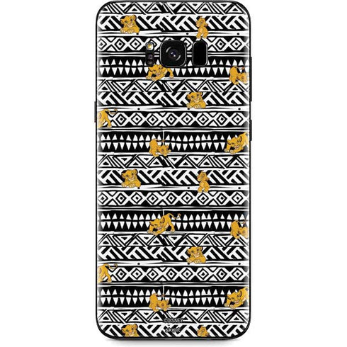 Disney The Lion King Simba Tribal Print Galaxy S8 Plus Skin